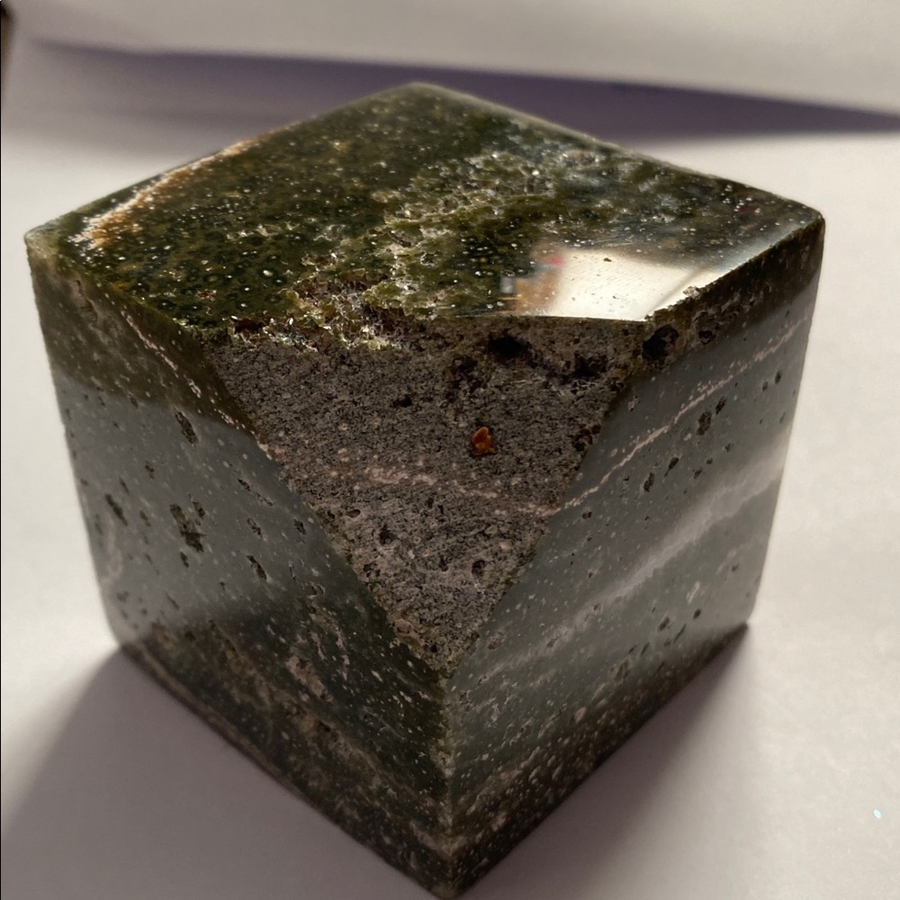 Ocean Jasper Cube - Picture 4 of 5